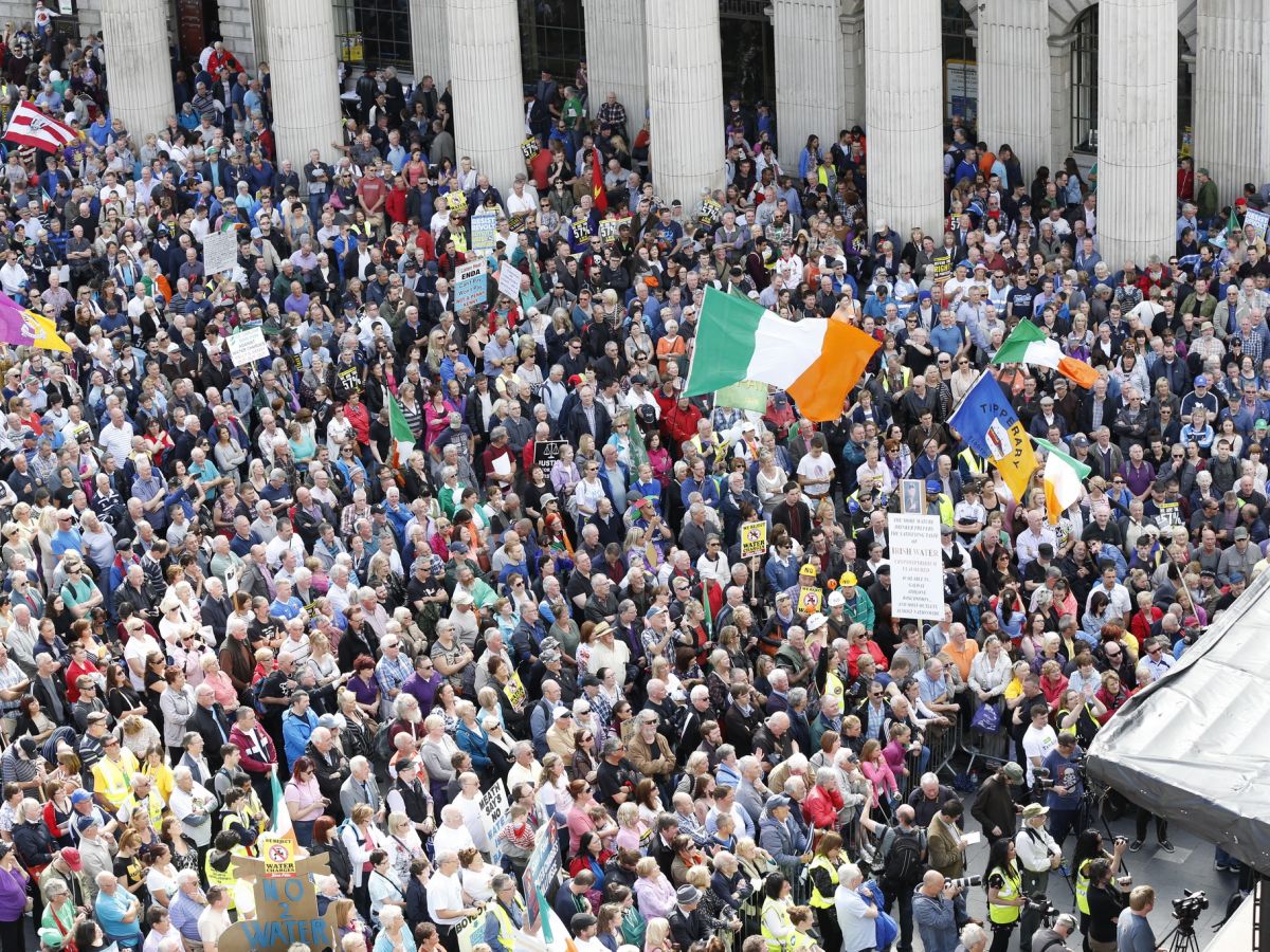 Any new water charges push will bring thousands back out on the streets thumbnail
