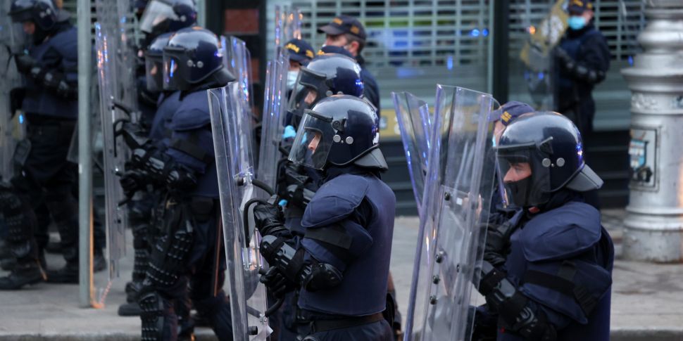 Gardaí say use of riot shields...