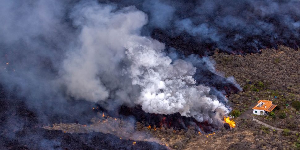 Volcanic eruption continues to...