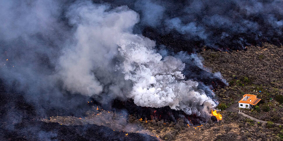 Volcanic eruption continues to...