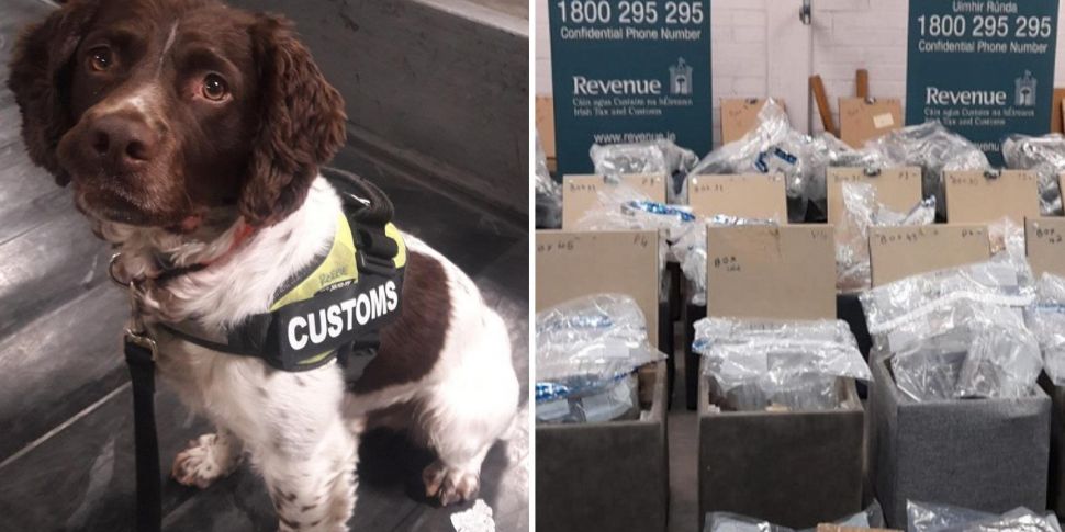 Drugs worth around €9.8m seize...