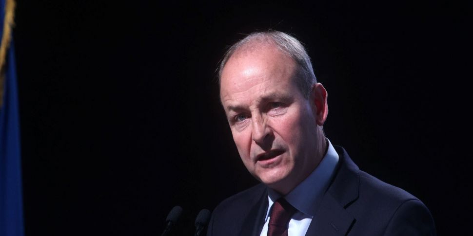 An Taoiseach Micheál Martin ah...