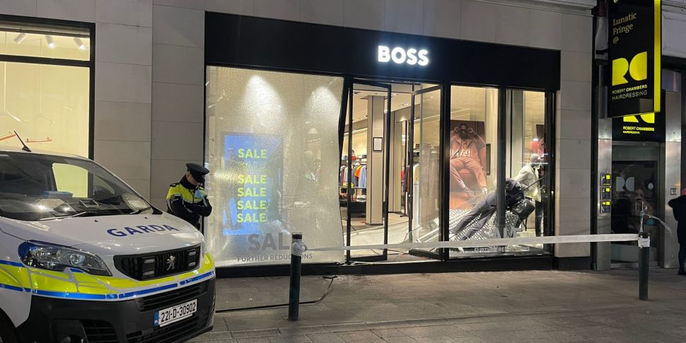 WATCH: Hugo Boss shop rammed o...