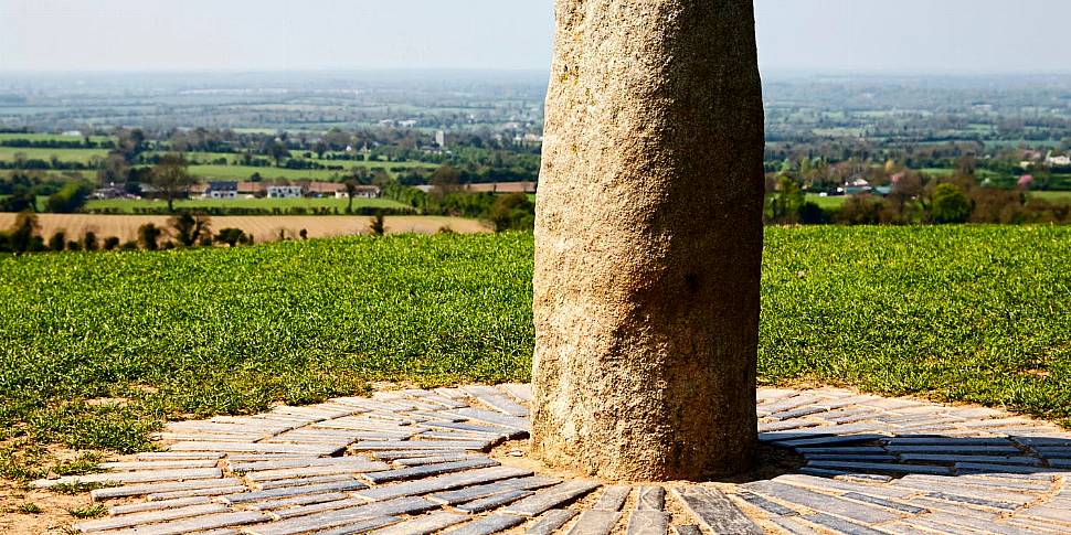 Lia Fáil stone on the Hill of...