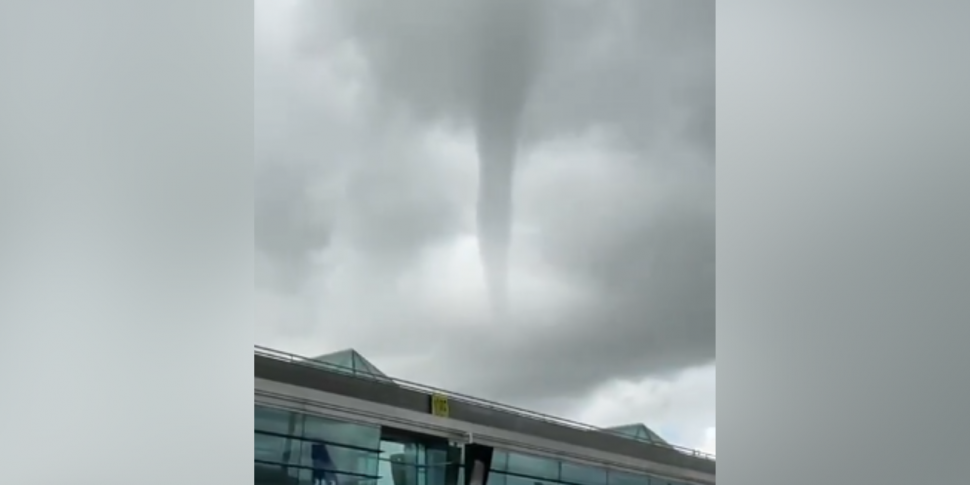 WATCH: Funnel cloud spotted ov...