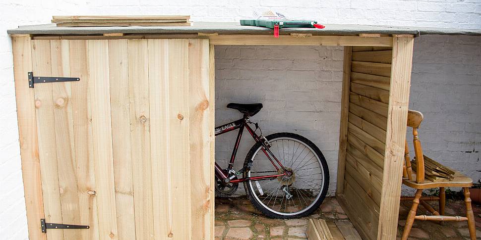 'Discreet' domestic bike sheds...