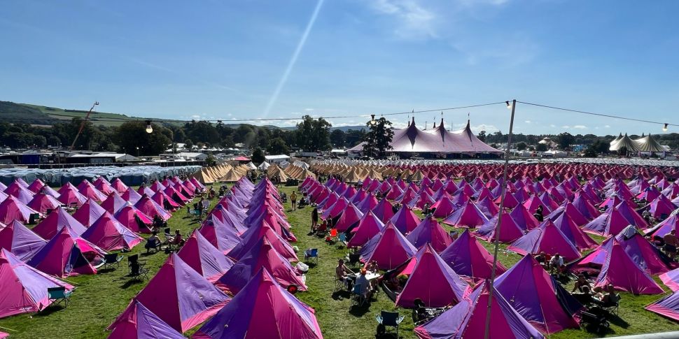 Stradbally refugee camp: Tents...