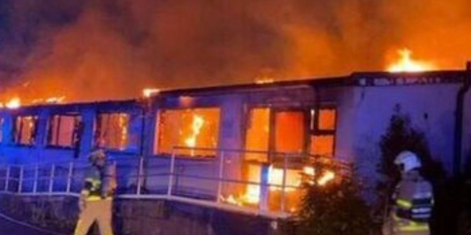 Building set on fire in Dublin...