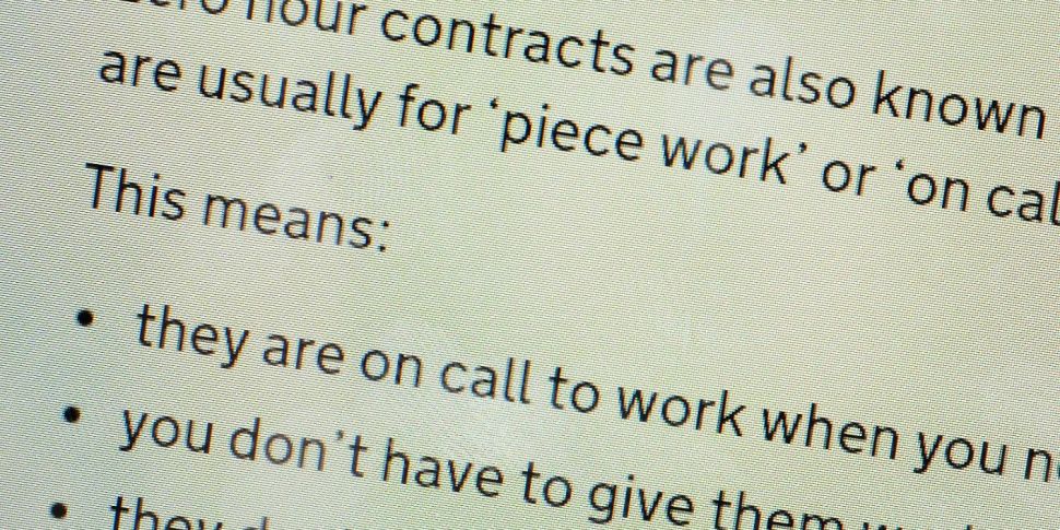 Is banning zero-hour contracts...