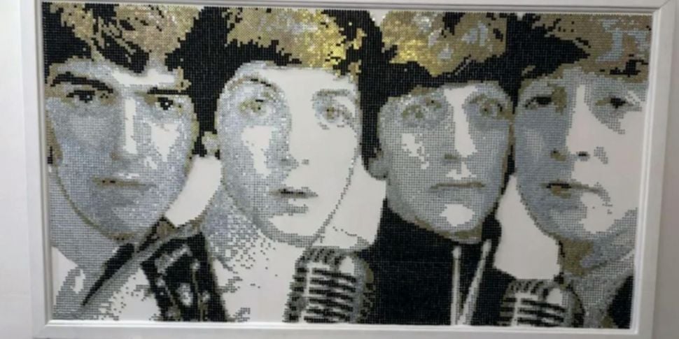 Man creates art of the Beatles...