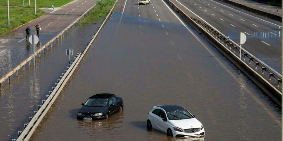 Severe flooding hits Barcelona