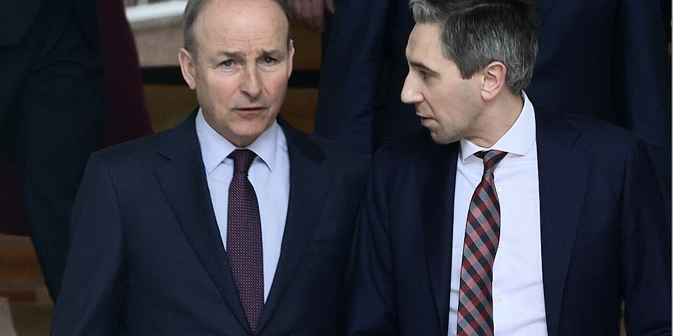 Micheál Martin and Simon Harri...