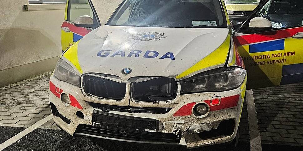 Man charged after Garda car da...