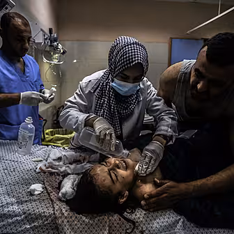 Doctors in Gaza fainting from...
