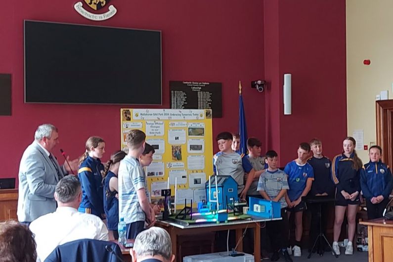 Local students present innovative GAA project to Cavan County Council