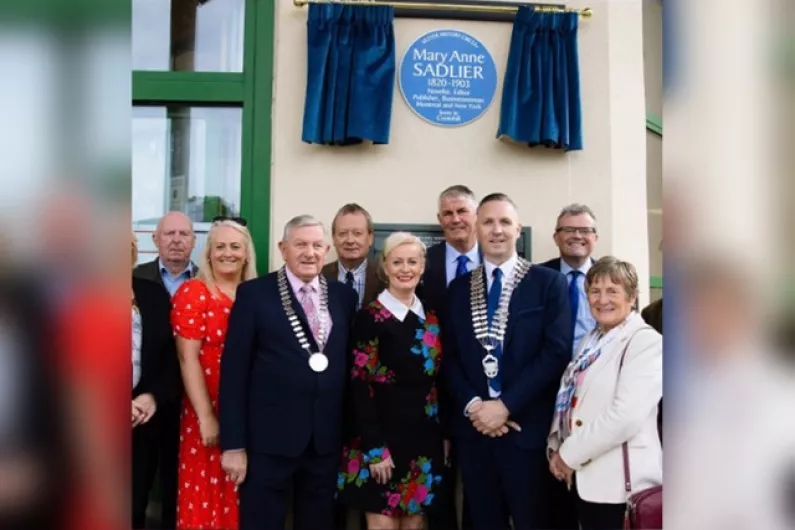 Blue plaque unveiled in honour of Cootehill writer