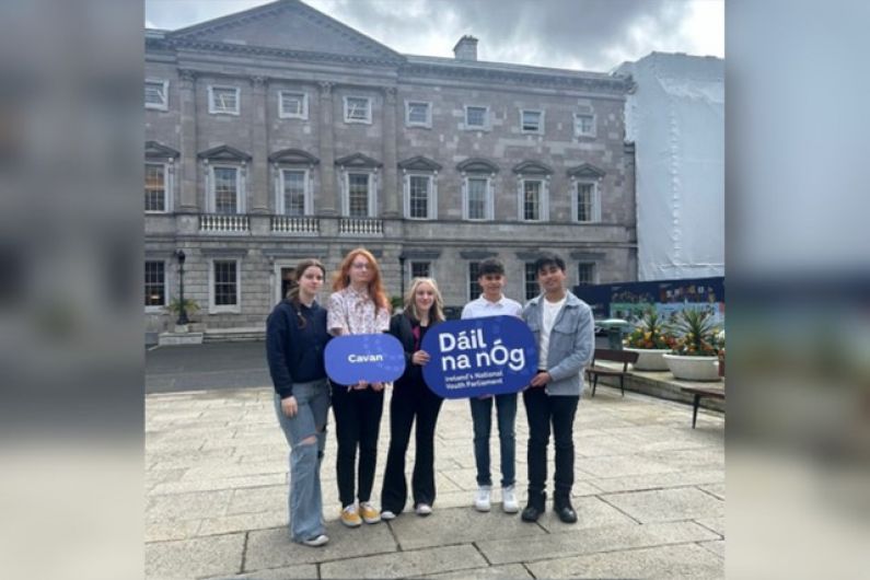 Cavan TY student attends Dáil na nÓg 2024 in Leinster House