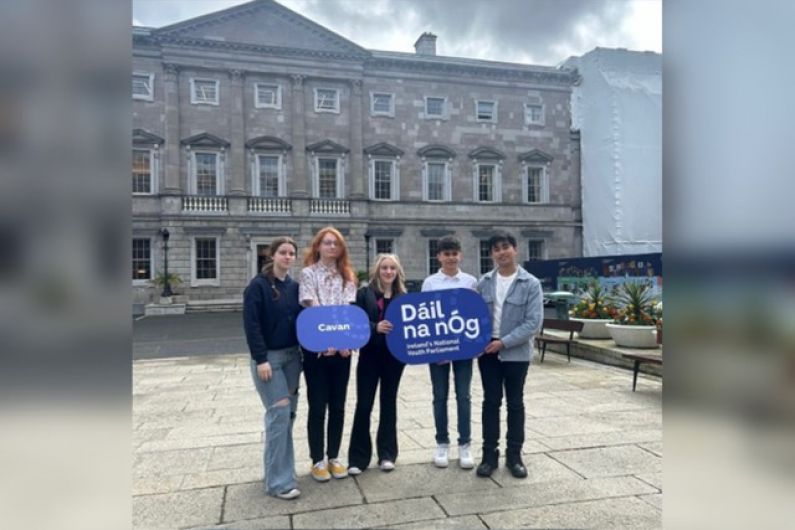 Cavan TY student attends D&aacute;il na n&Oacute;g 2024 in Leinster House