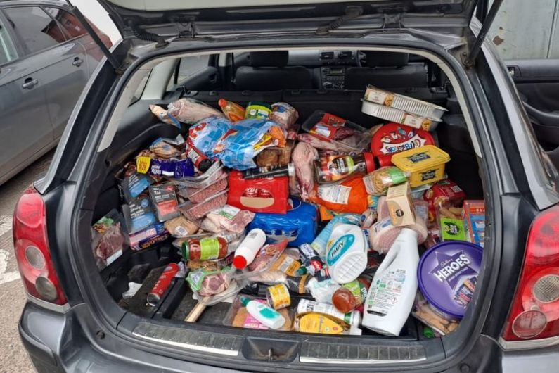 PSNI recover groceries in car search