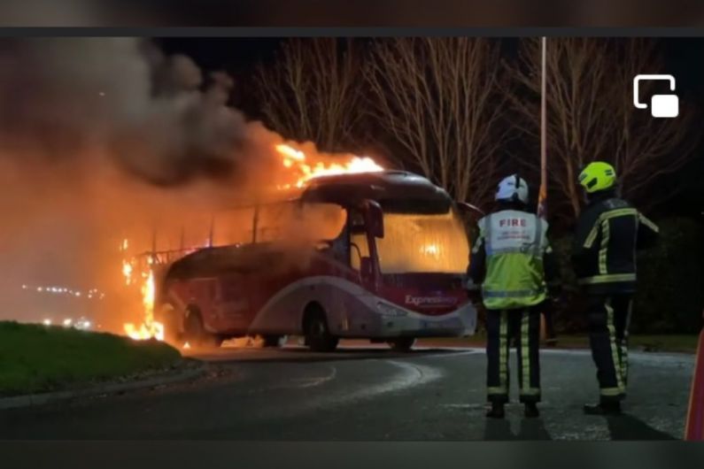 Bus service en route to Monaghan bursts into flames outside Letterkenny