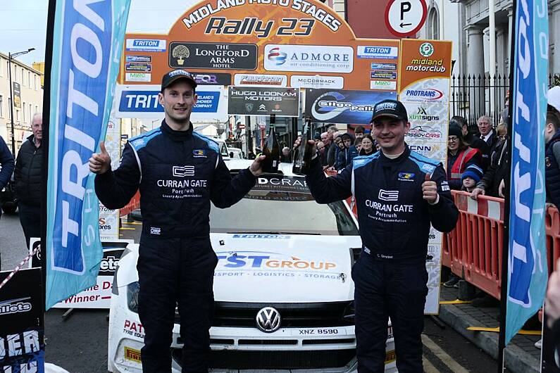 Callum Devine wins Donegal international rally