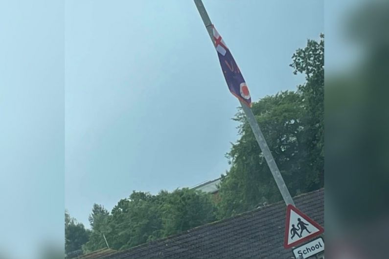 'Concern' over sectarian flags in Enniskillen
