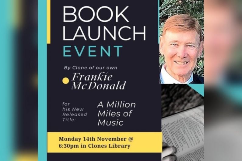 Launch of new book by Frankie McDonald to take place in Clones