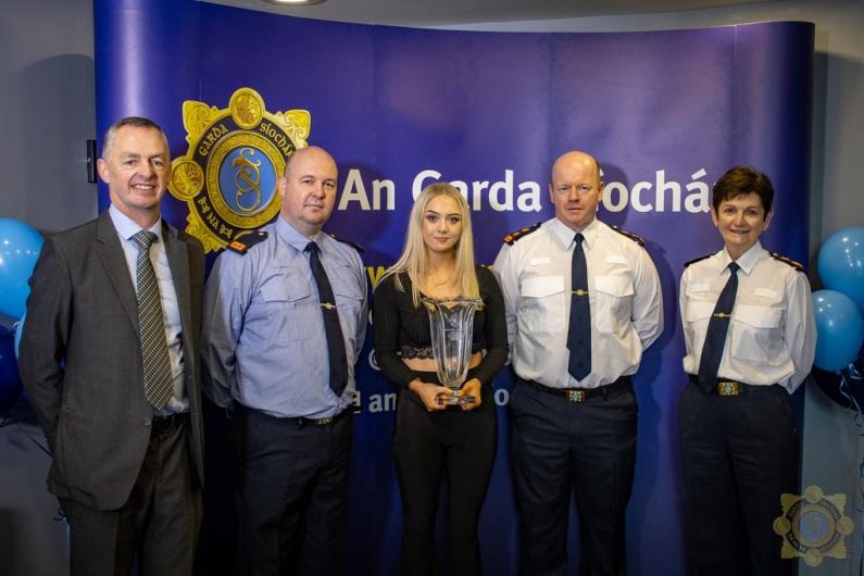 Cavan teenager wins Special Achievement Award at Garda Youth Awards