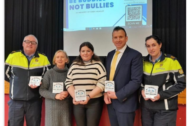 Chloe Heaslip delivers talk on anti bullying in Monaghan school
