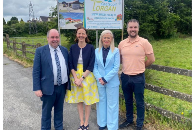 Listen Back: Diggers on site at new Gaelscoil Lorgan, Castleblayney