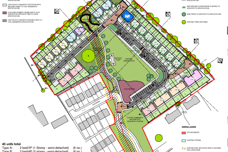 Part 8 planning notice issued for construction of 45 dwellings in Bailieborough