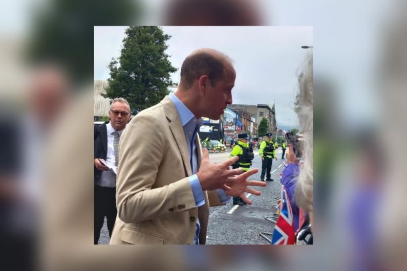 Britain's Prince William arrives in the North