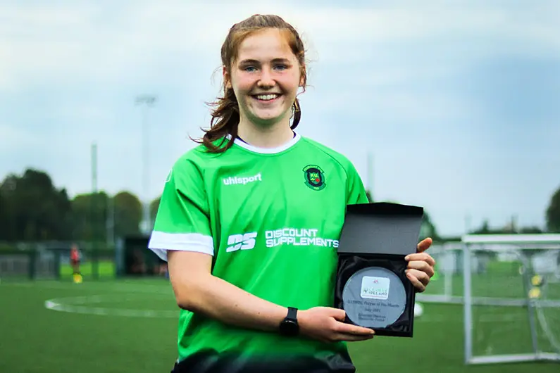Monaghan lady named U17 player of the month.