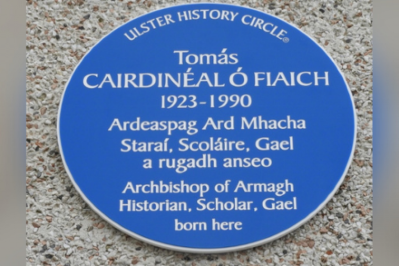 Cardinal Ó Fiaich honoured with Blue Plaque in Armagh