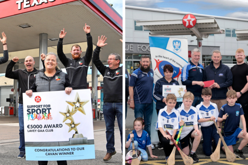 Two local GAA clubs awarded &euro;5,000 under Texaco Support for Sport initiative