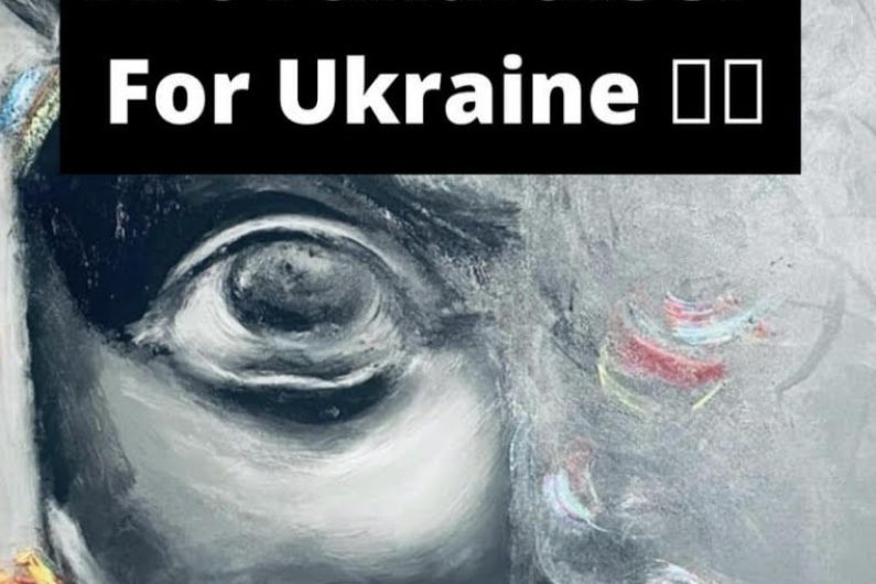 Art fundraiser this evening in Belturbet in aid of Ukrainian people