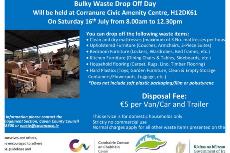 Cavan County Council hosts bulky waste drop off day this morning