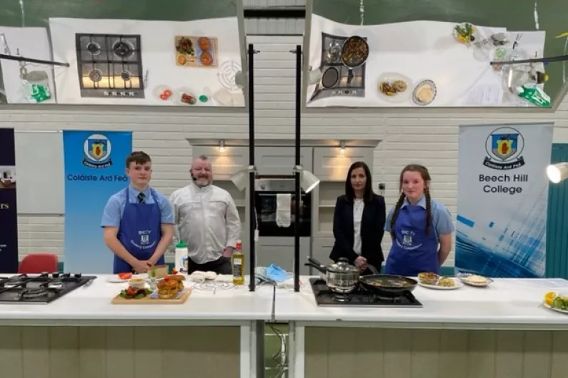 Local secondary school welcomes celebrity chef Gary O'Hanlon to its cookery competition