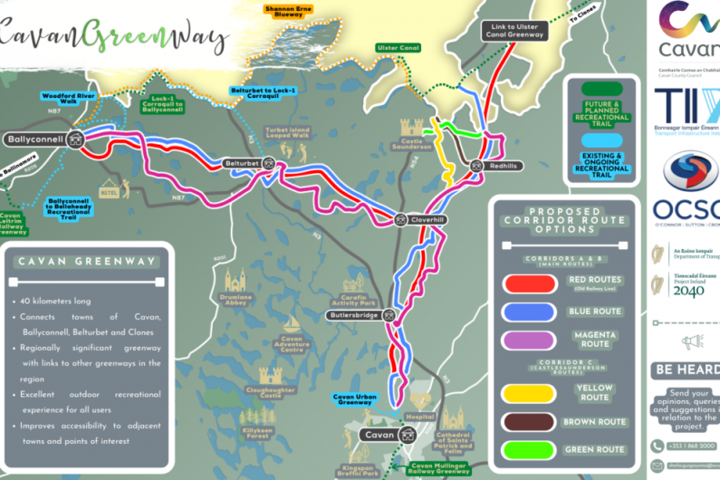 HEAR MORE: Local councillor discusses indicative route options for proposed Cavan Greenway