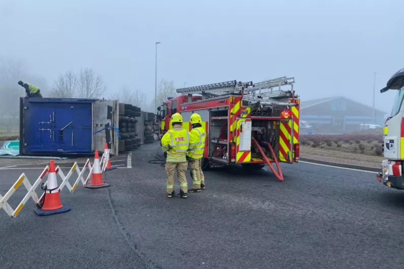 Coolshannagh Roundabout in Monaghan fully re-opens following overturned truck