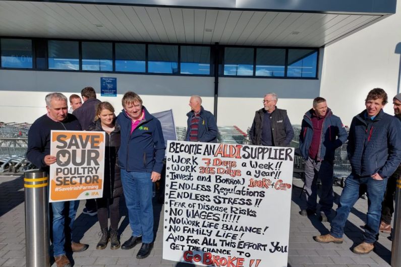 Aldi bites back at farmer protest outside Cavan store
