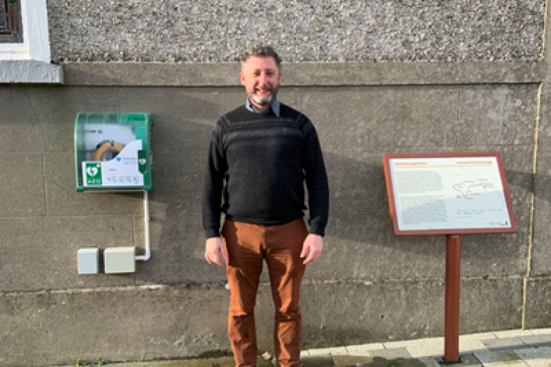 New defibrillator placed outside Patrick Kavanagh Centre in Inniskeen