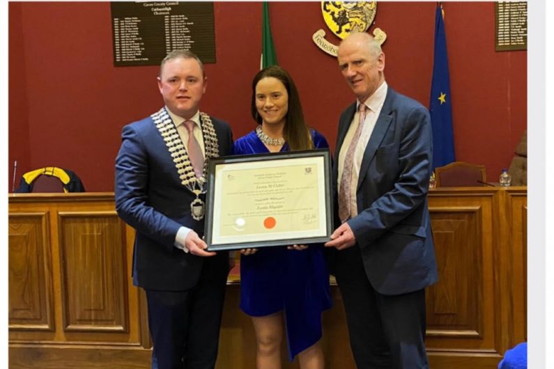 Golfer Leona Maguire becomes 'honorary' citizen of Cavan