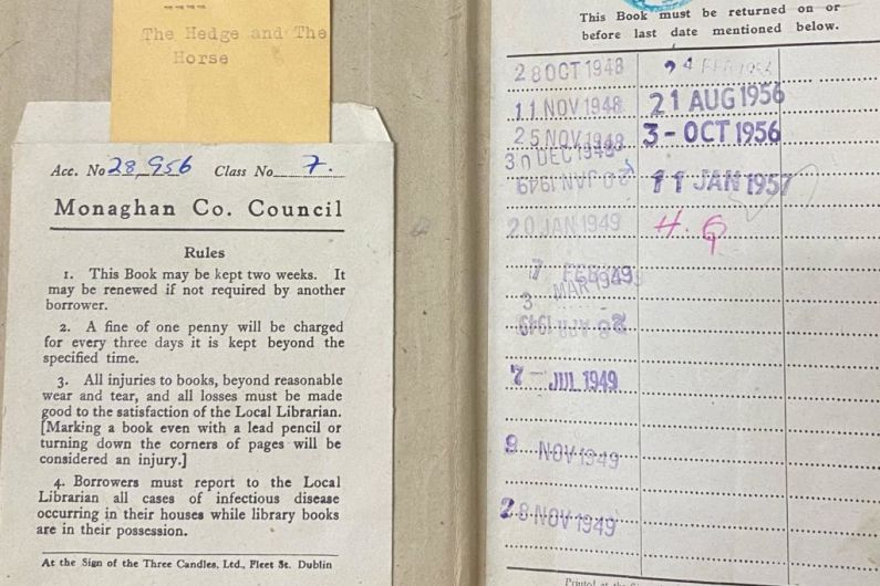 Monaghan library book returned after 64 years