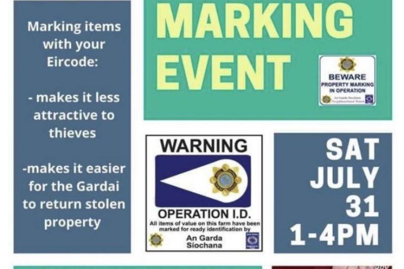 A property marking event takes place in Castleblayney today