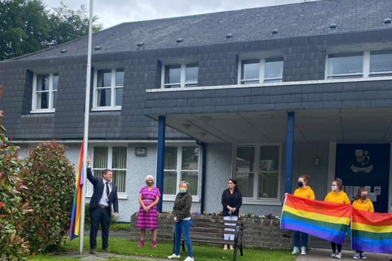 Pride flag raised at Monaghan Council headquarters