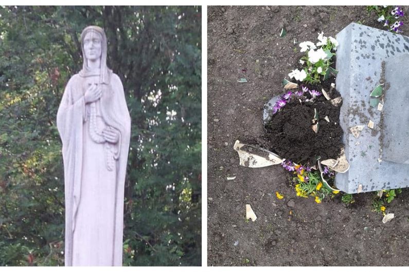 Gardaí investigating damage to Carrickmacross statue