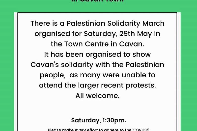 Palestinian Solidarity March takes place in Cavan town today