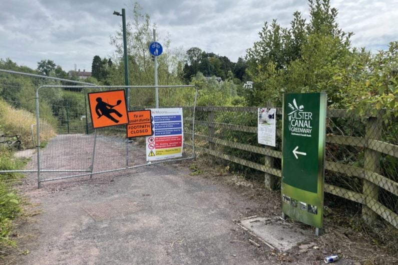 Section of Monaghan Town Greenway to remain closed until mid August