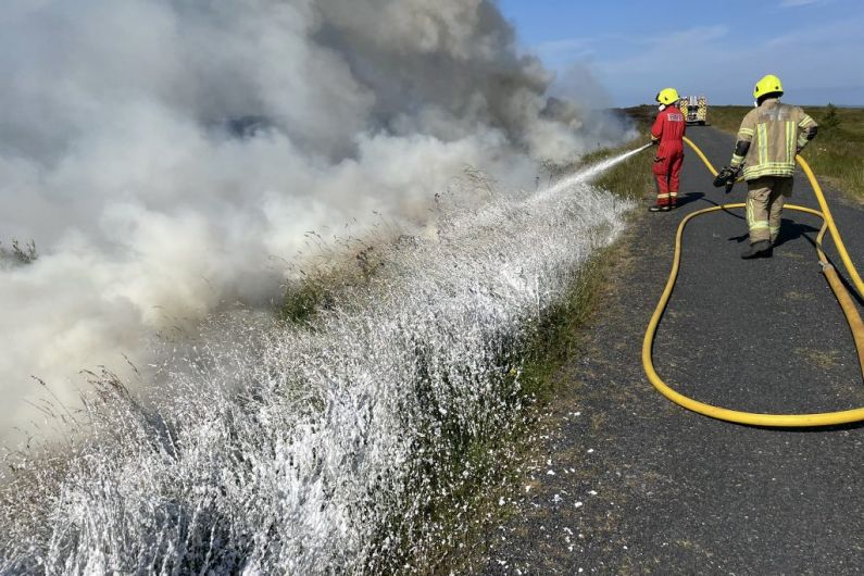 Emergency services attend gorse fire on Bragan Mountain